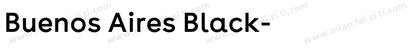 Buenos Aires Black字体转换